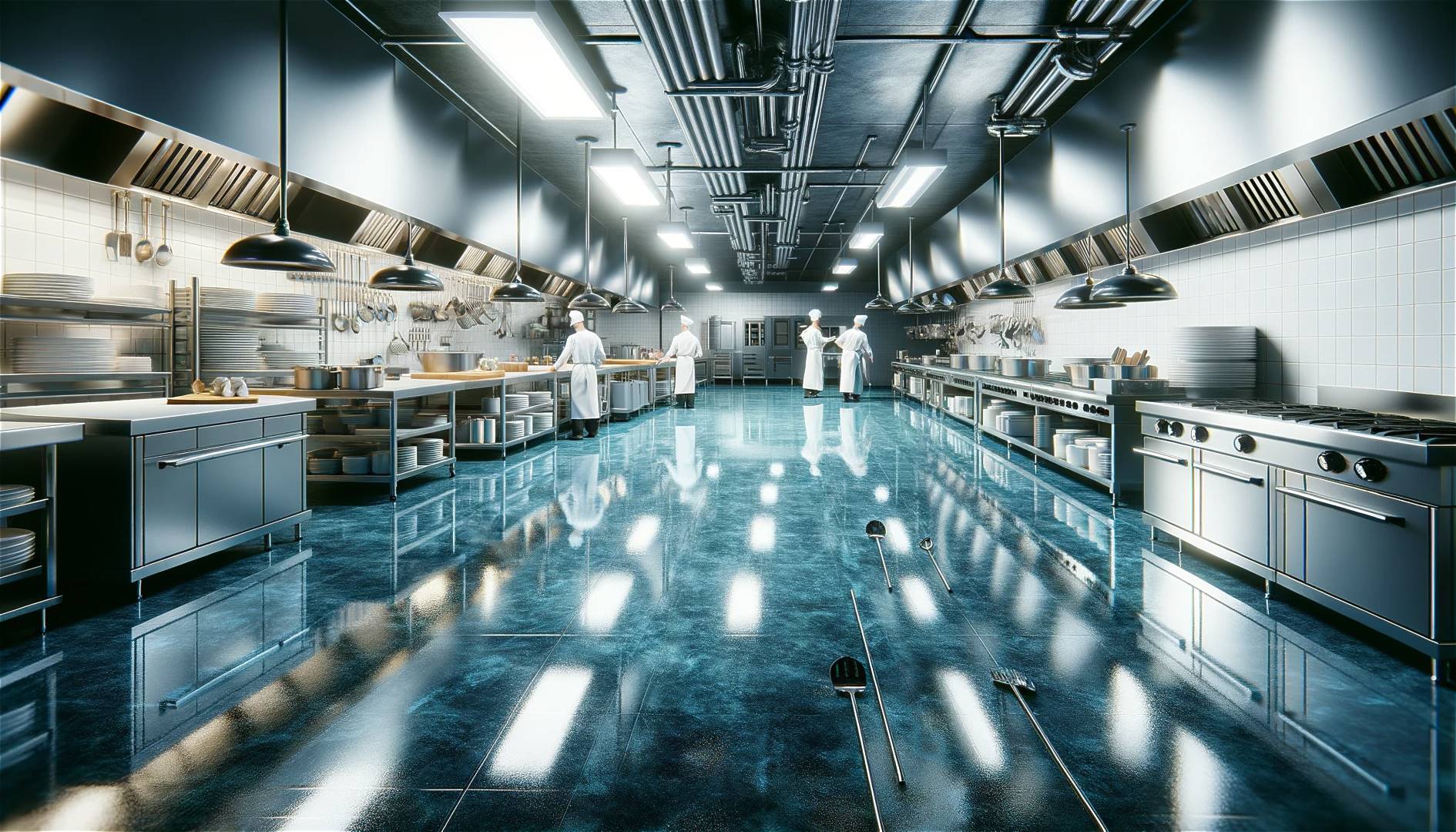 Epoxidharzboden fuer Grosskuechen 1