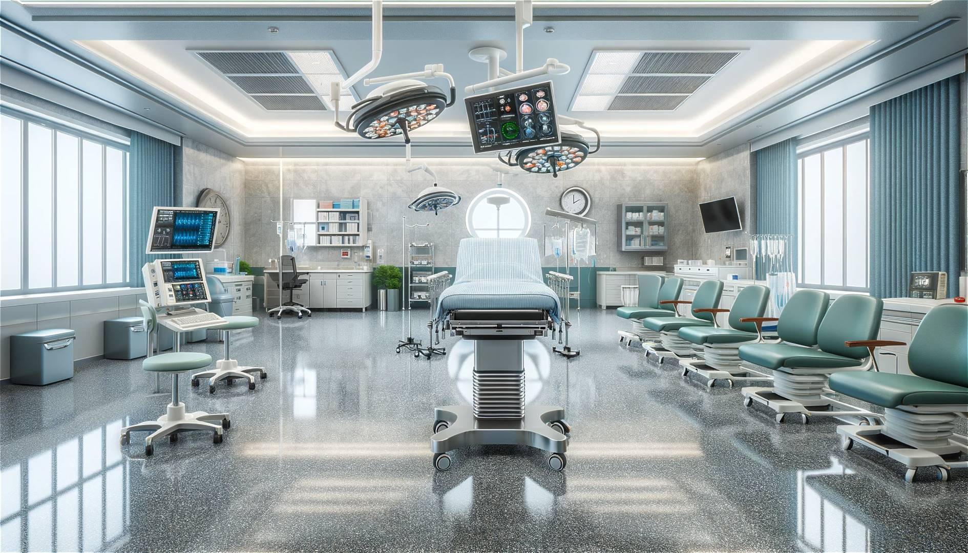 Epoxidharzboden fuer Krankenhaeuser und Kliniken 1