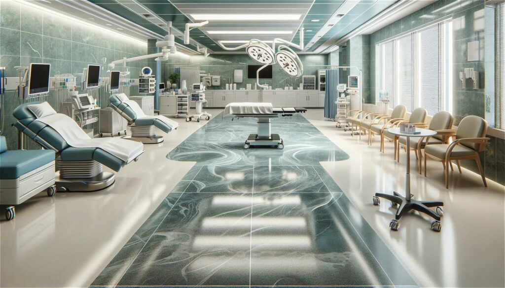 Epoxidharzboden fuer Krankenhaeuser und Kliniken 2