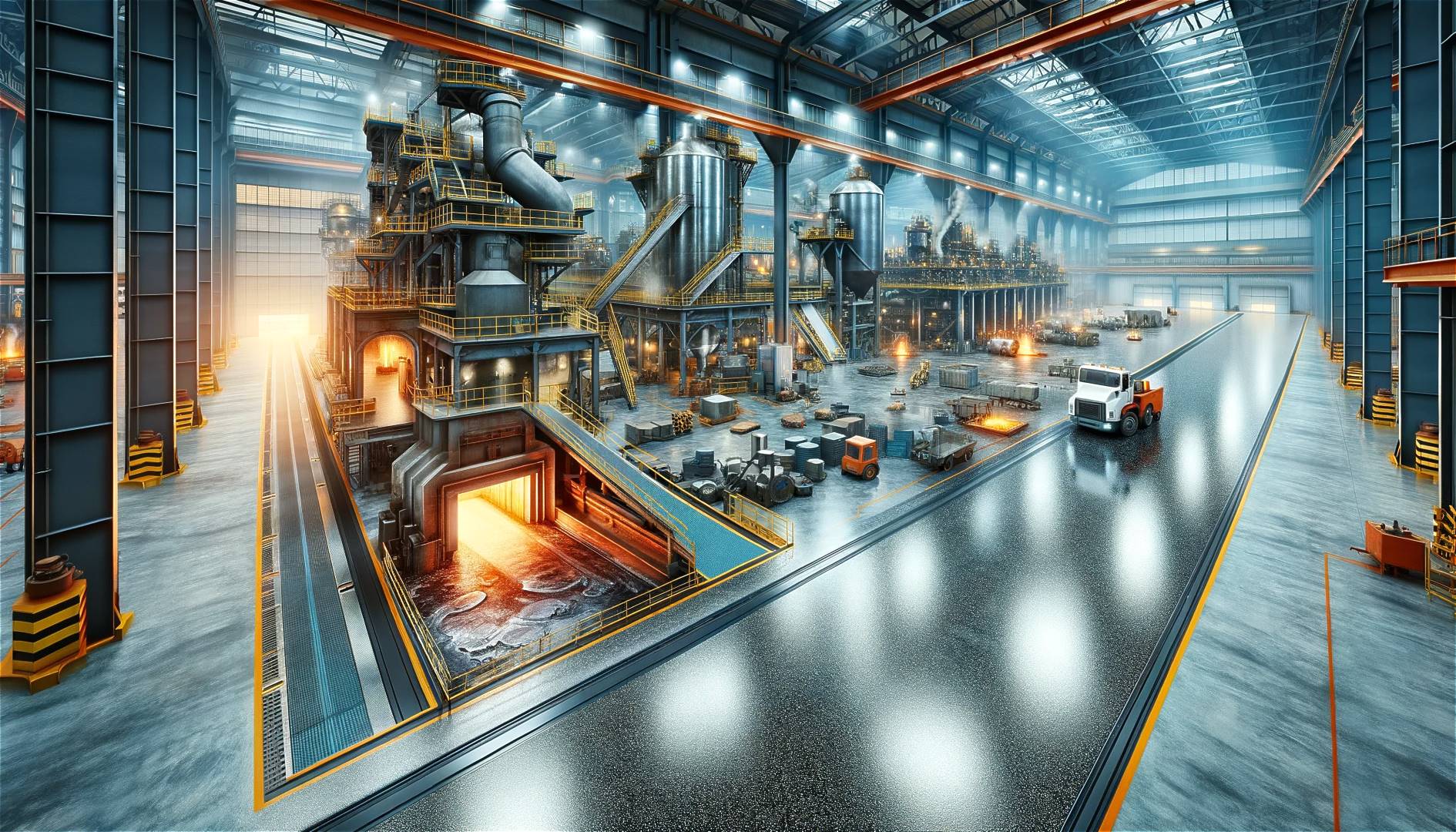 Epoxidharzboden fuer Schwerindustrie und Giessereien 1