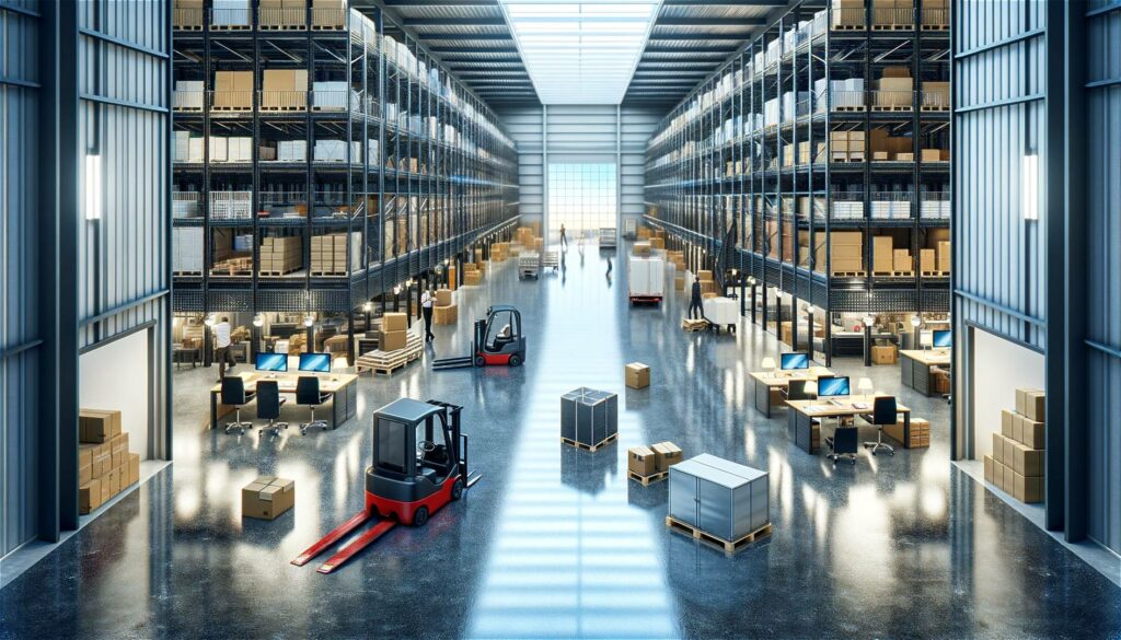 Epoxidharzboden fuer Warenumschlagplaetze 1