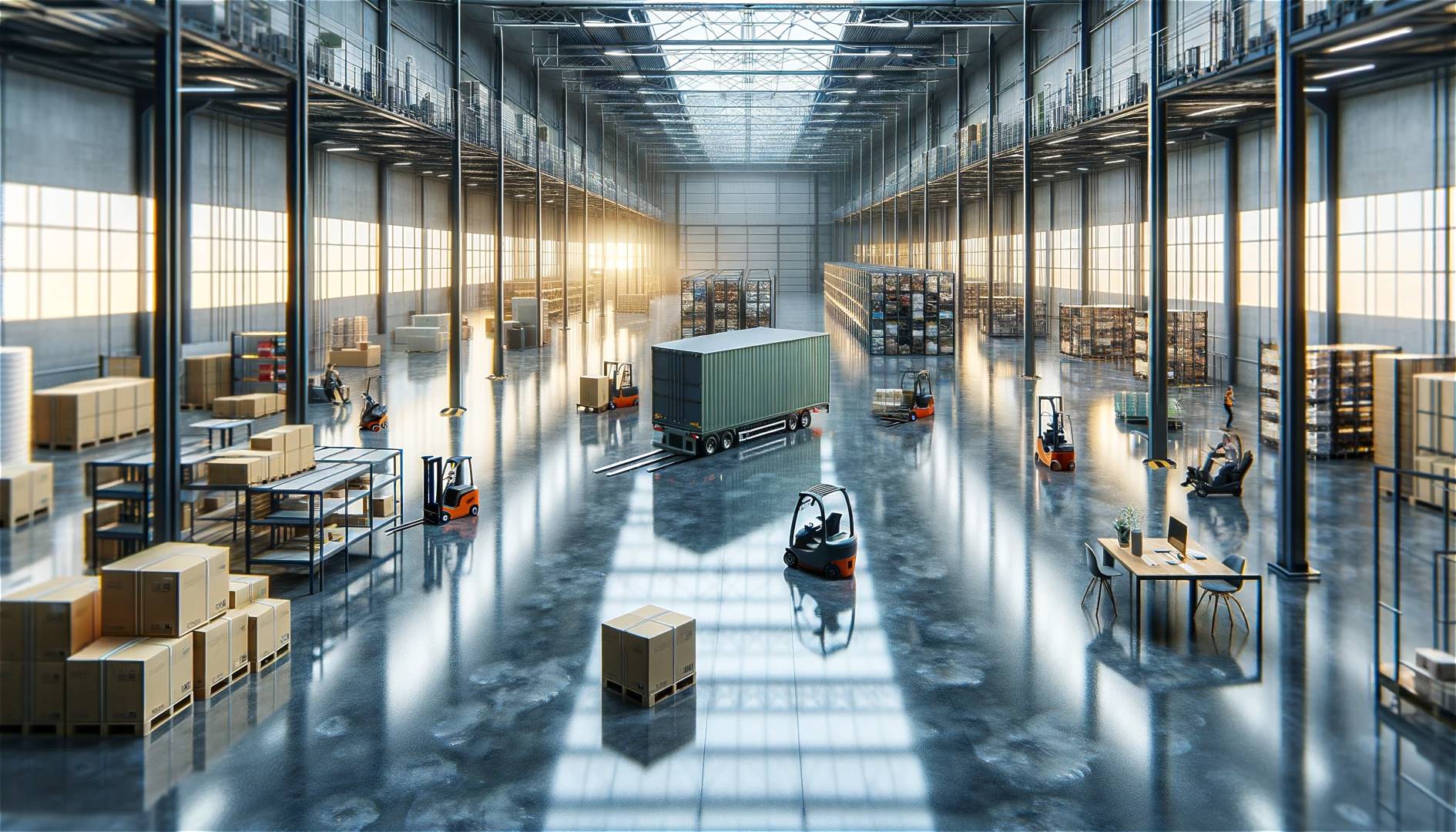 Epoxidharzboden fuer Warenumschlagplaetze 2