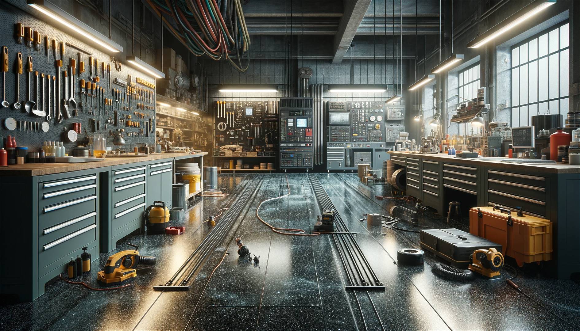 Epoxidharzboden fuer Werkstaetten und Technikraeume 1