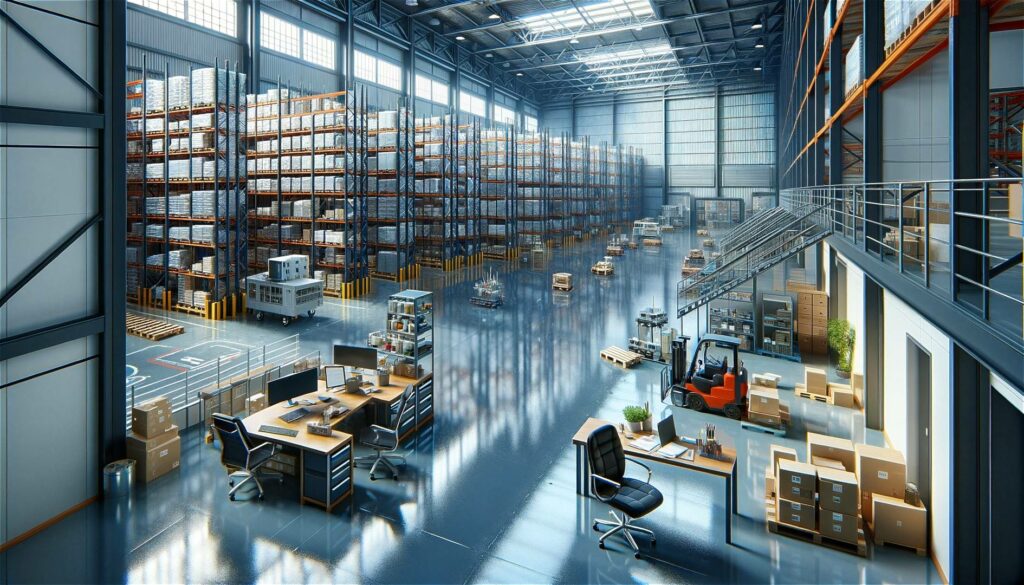 Epoxidharzboden fuer Zentrallager 1