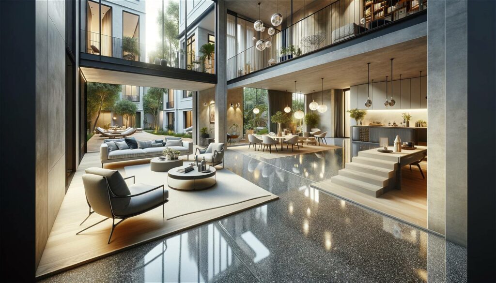 Epoxidharzboden fuer hochwertige Wohnimmobilien 2