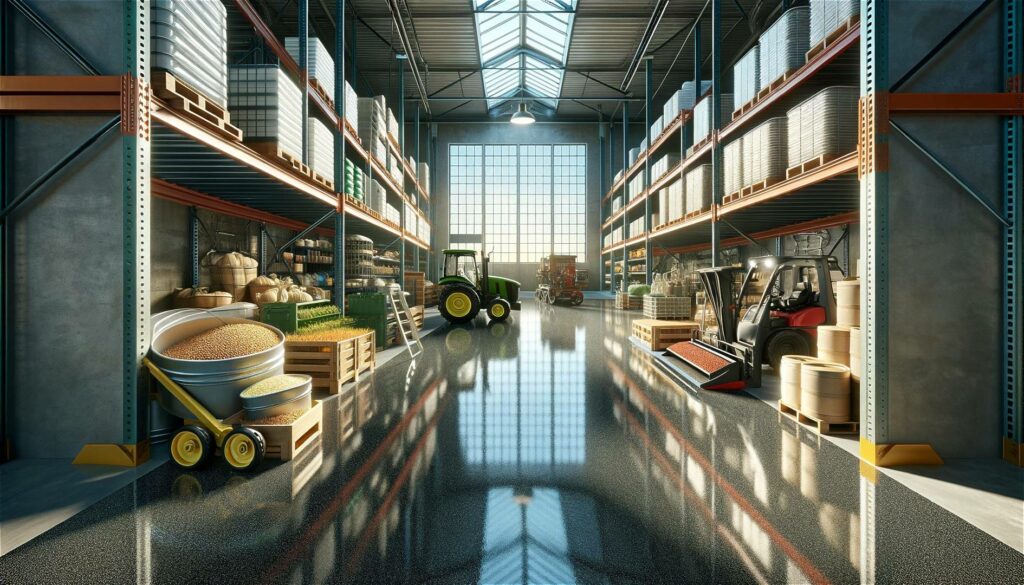 Epoxidharzboden fuer landwirtschaftliche Lagerflaechen 1