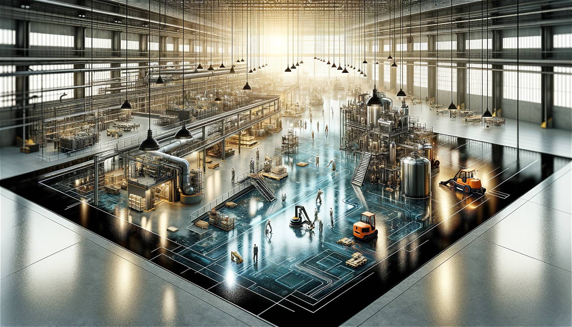 Epoxidharzboeden fuer minimalen Produktionsausfall 2